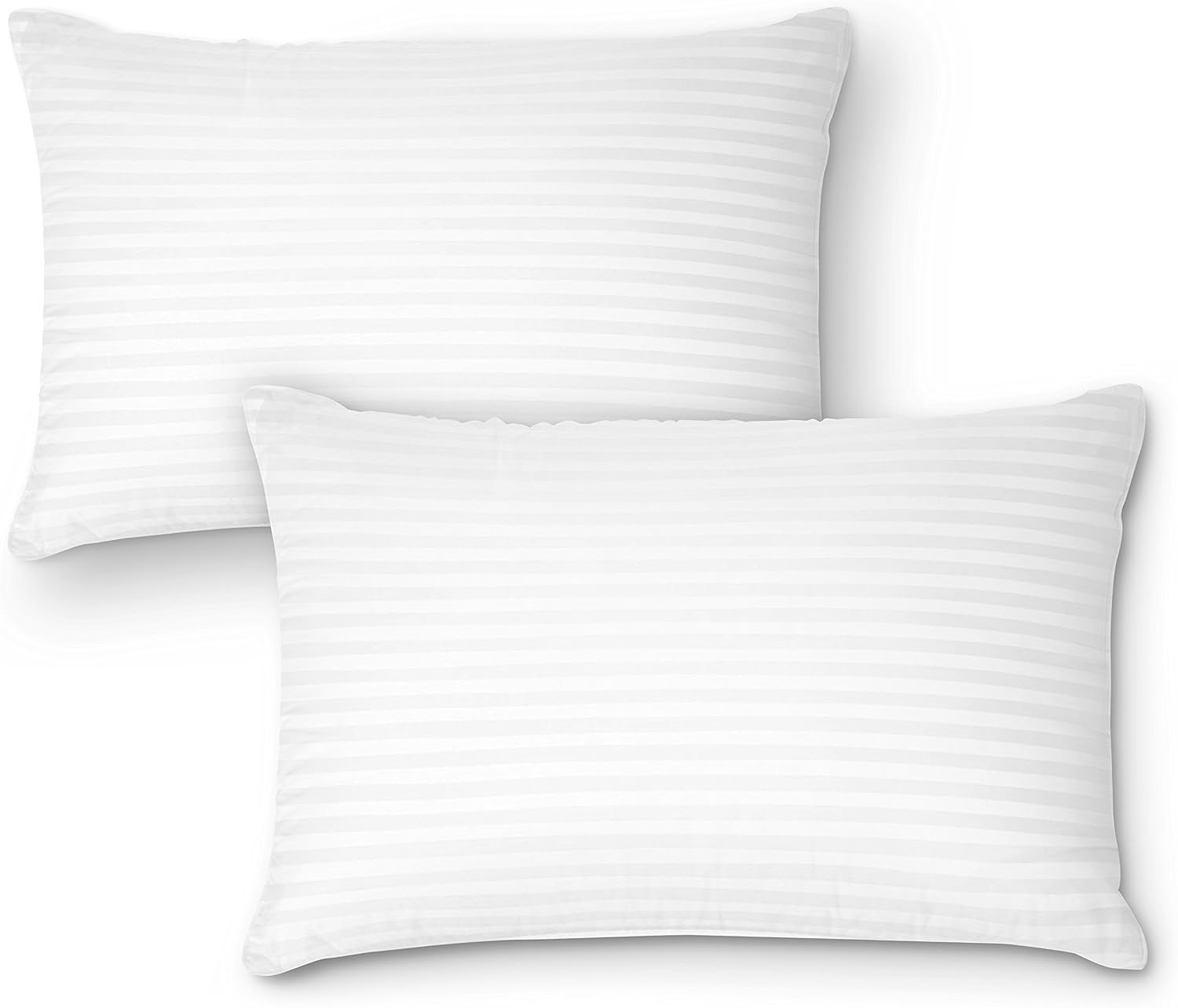 Skiennix Premium Gel Pillows - Luxury Plush Soft Bed Pillows for Home & Hotel | Standard Size, White (Pack of 2)