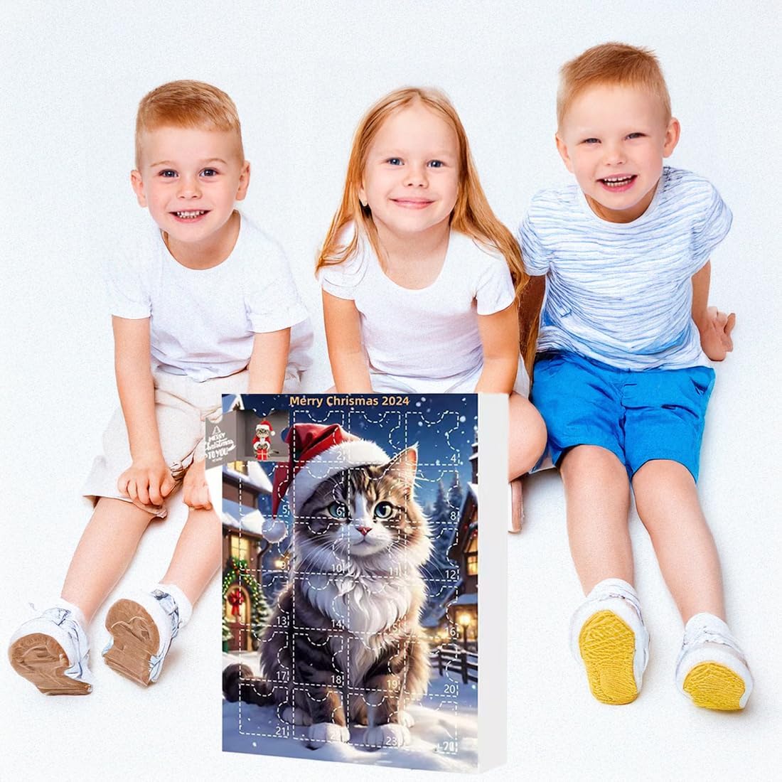 Skiennix Cat Advent Calendar - 24 Days of Festive Fun for Cat Lovers | Cute Holiday Decor Ornaments
