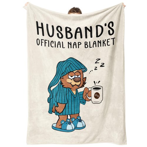 SteadStyle Funny Husband Gifts, Unique Husband Birthday Gift Blanket, Anniversary Wedding Valentines Day from Wife, Soft Blanket for Him 60" x 50"