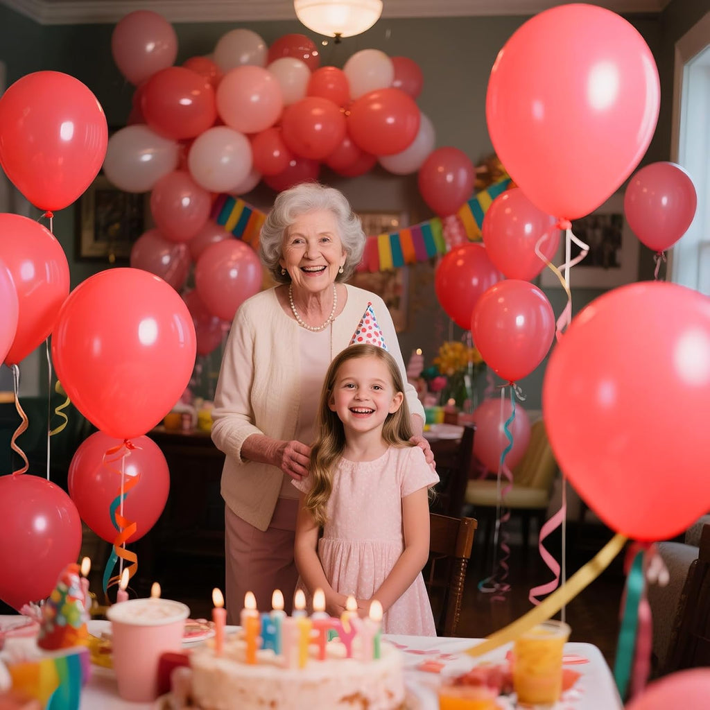 Pastel Red Latex Balloons by [Brand Name] - 110pcs 12-Inch Balloons for Birthday Party & Baby Shower