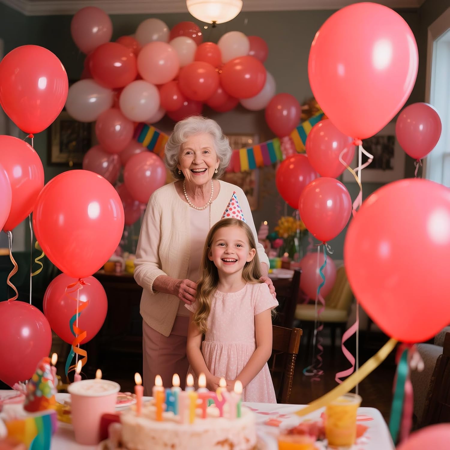 Pastel Red Latex Balloons by [Brand Name] - 110pcs 12-Inch Balloons for Birthday Party & Baby Shower