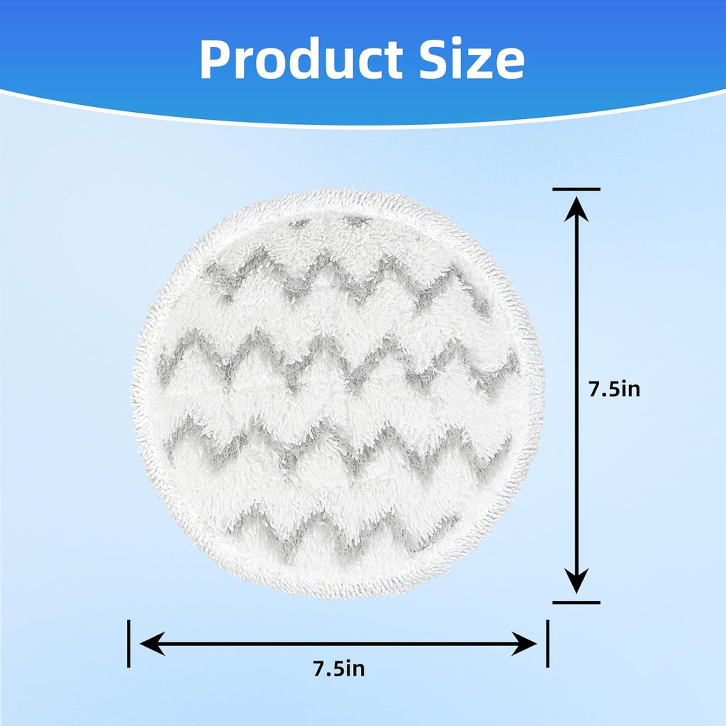 VIEWALL Steam Mop Pads - Replacement for Shark S8000 Series | Soft Washable Dirt Grip - 8 Pack