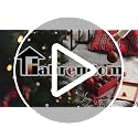 Fahrendom 18x18 Holiday Christmas Throw Pillow Covers Set of 4 Black Green Winter Decor
