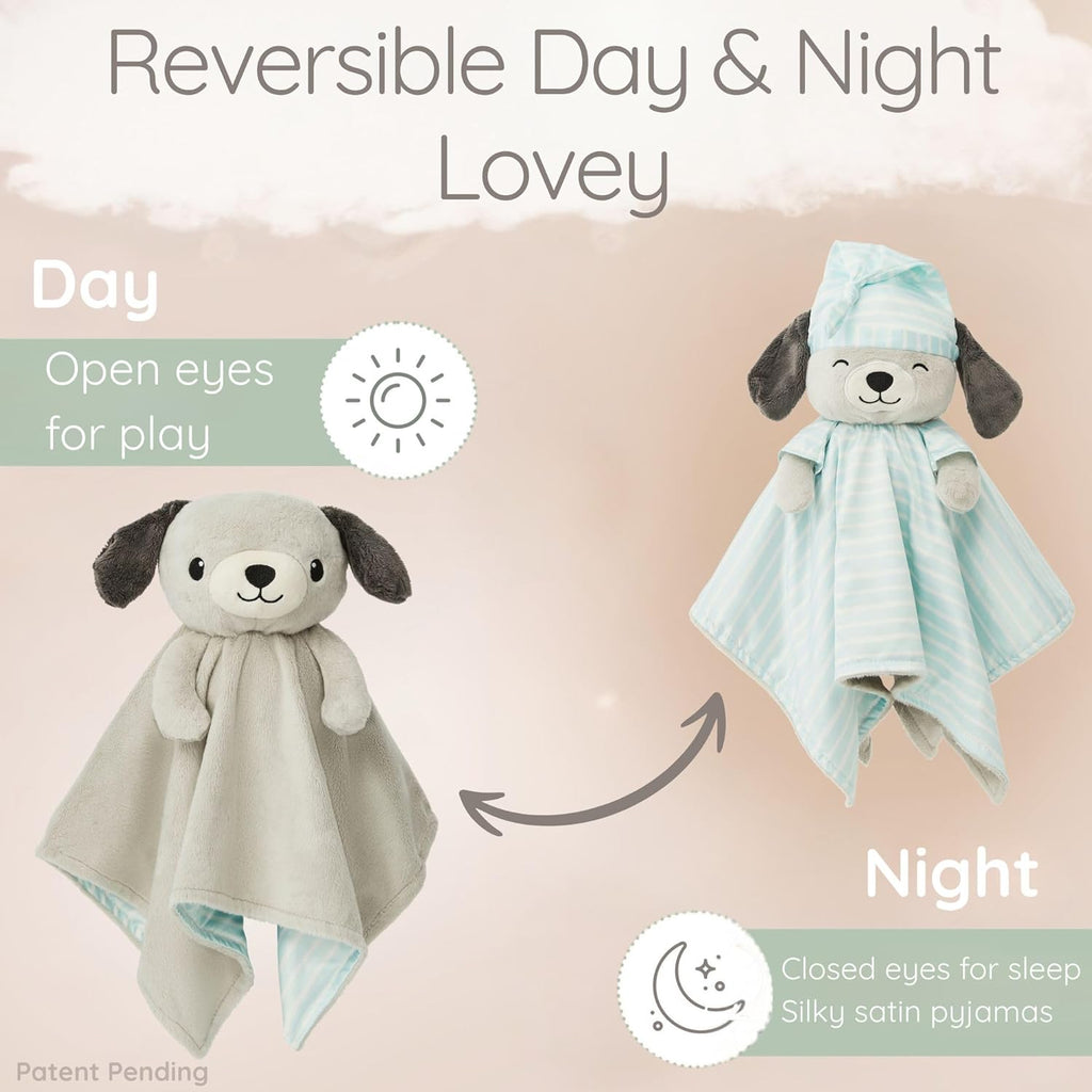 Zelkii Reversible Baby Lovey - Soft Security Blanket for Sleep & Play | Ideal for Boys & Girls