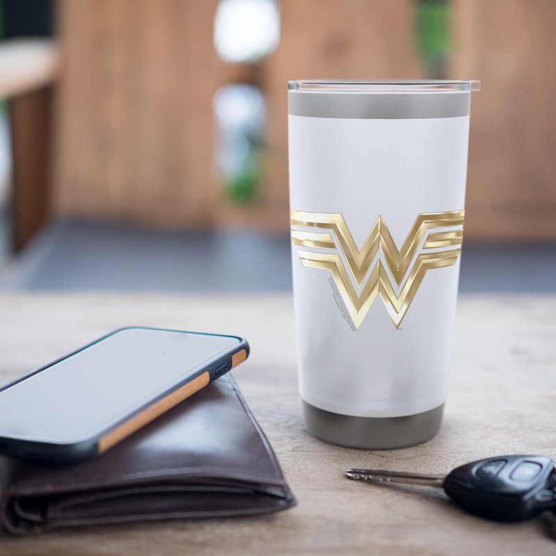Wonder Woman 1984 Golden Logo Stainless Steel Insulated Tumbler