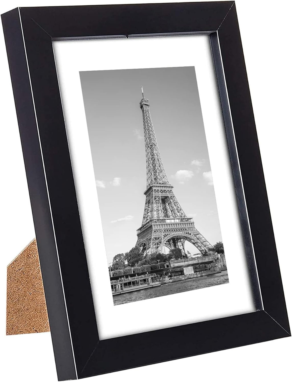 Upsimples 5x7 Picture Frame Set of 10 - Versatile Multi-Photo Collage Frames for Wall or Tabletop, Black