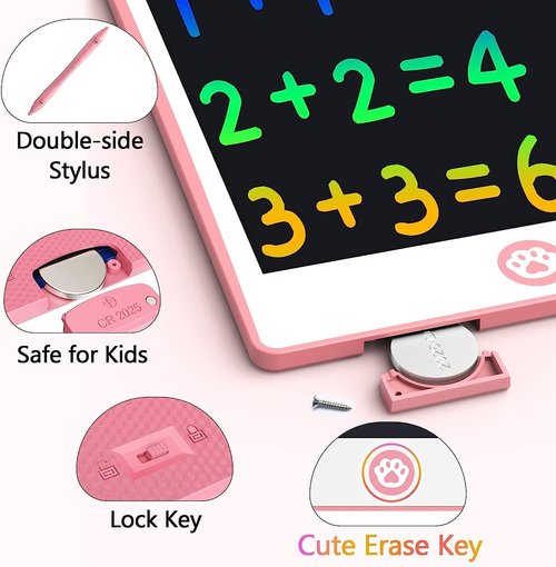 Hockvill LCD Writing Tablet - 8.8 Inch Drawing Pad for Kids | Perfect Easter Gift for Ages 3-7