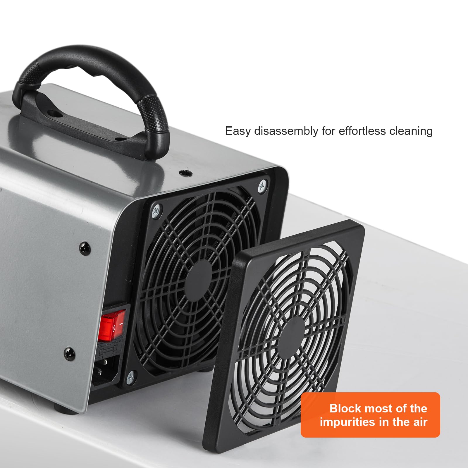 VEVOR Ozone Generator, 36000mg/h Ozone Machine, High Capacity Commercial/Industrial Ozone Generator Machine with 0-120 min Time Setting for Rooms, Cars