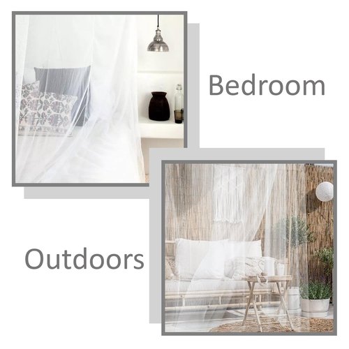 PARFINER Mosquito Net for Patio Bed Tent King Size Portable Mosquito Netting (79 * 79 * 79 Inch Classic)