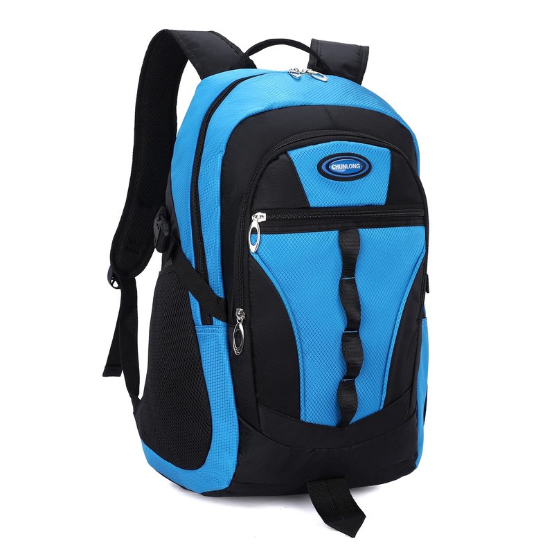 BEFUNIRISE Kids School Backpack For Boy And Girl,Large Capacity High Middle Elementary Primary Students Teens Sports Bookbag (Light Blue)