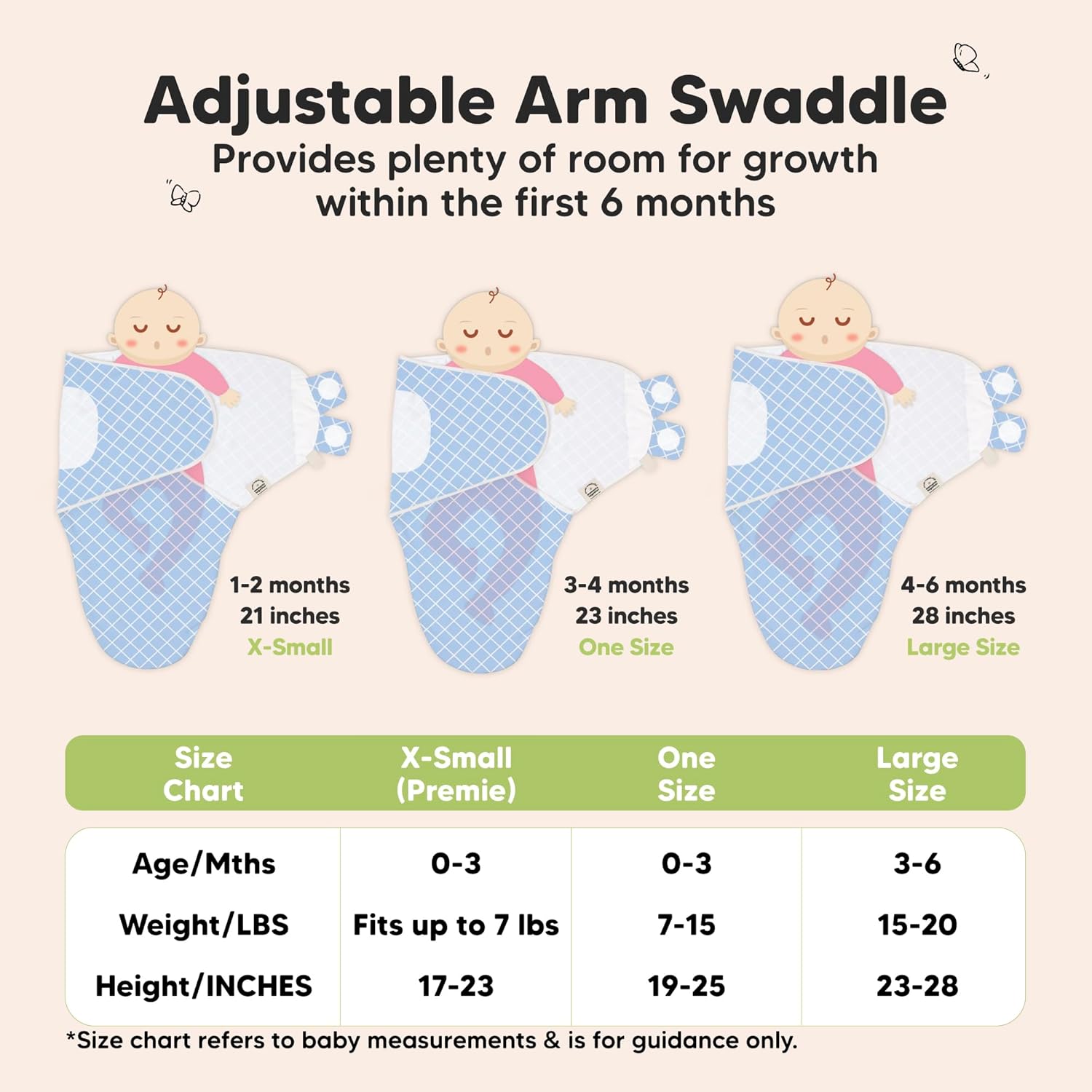 Organic Baby Swaddle Sleep Sacks by [Brand Name] - Soft & Snug for Newborns 0-3 Months | 3-Pack in Storm