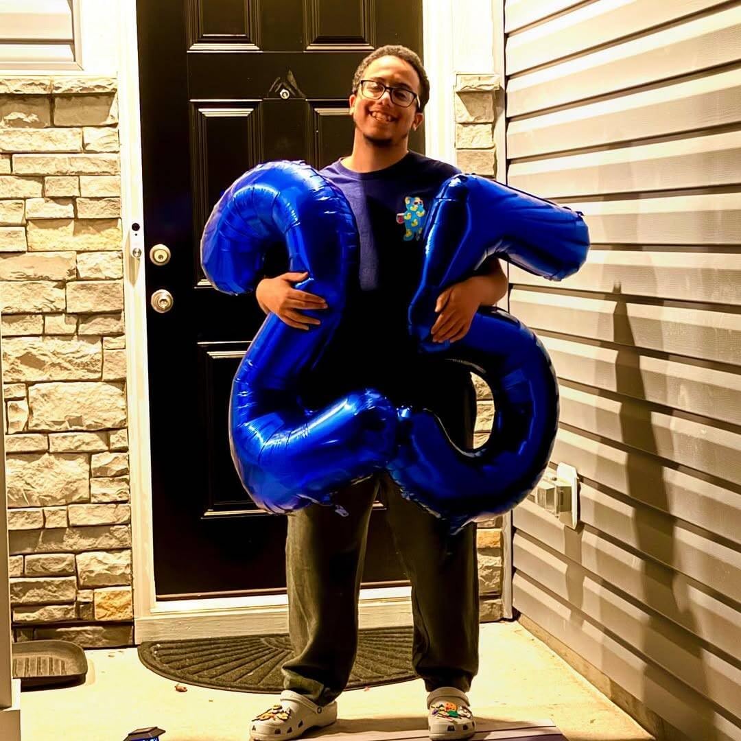 Night Blue Number 1 Balloon - 40 Inch First Birthday Decoration for Baby Boy/Girl