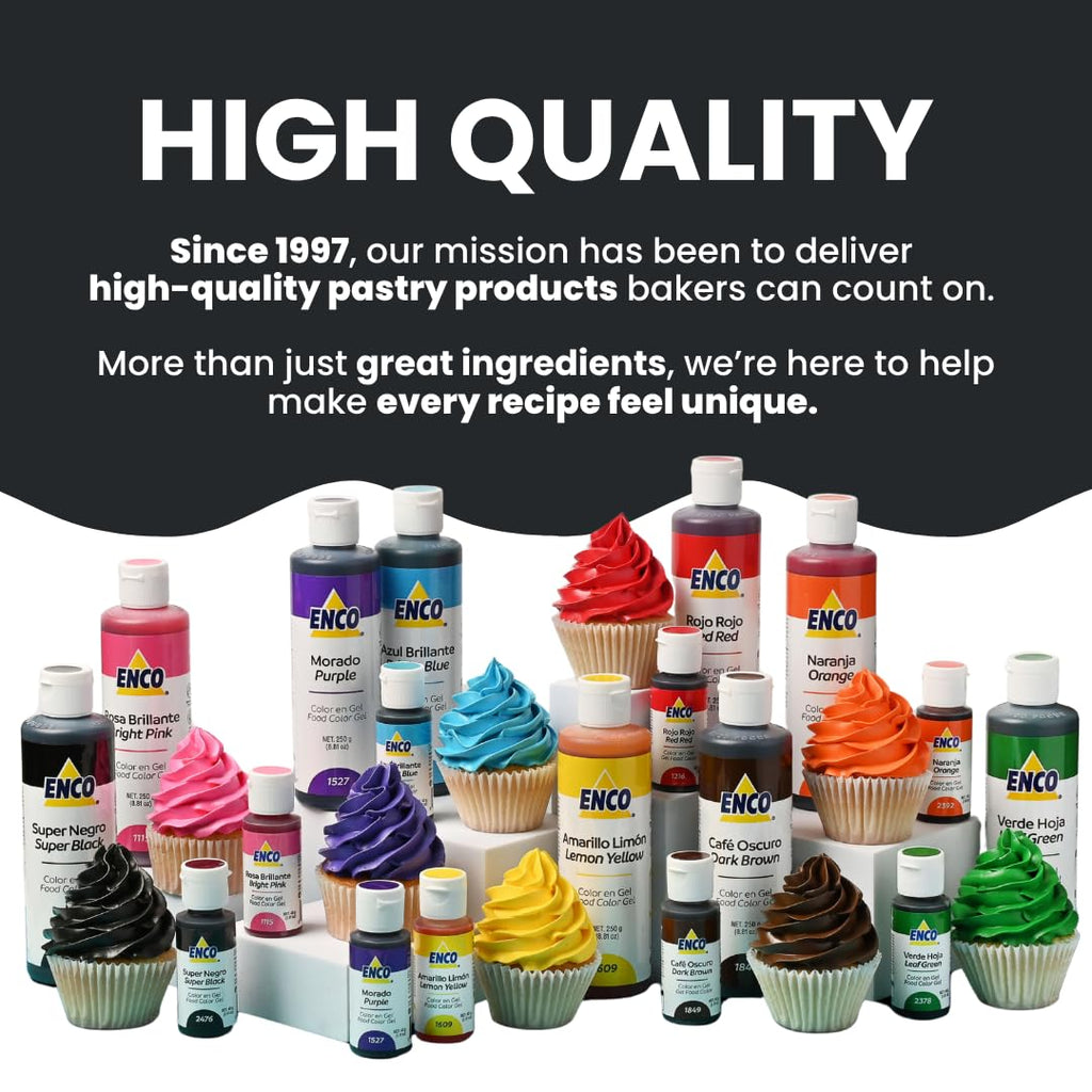 ENCO Gel Food Coloring 8.8 oz (Super Black)
