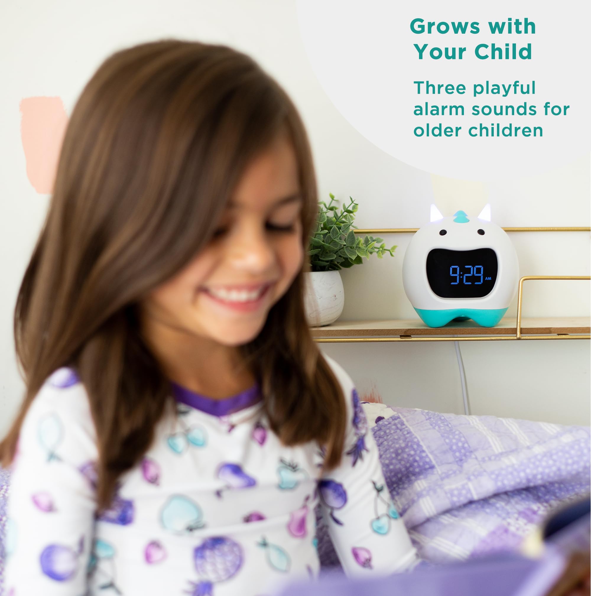 LittleHippo Nessi: Ready to Rise Children's Sleep Trainer, Night Light, Sound Machine and OK to Wake Alarm Clock for Kids