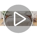 Twin Size Duvet Cover Set - 100% Washed Cotton, Breathable & Durable, Cream Grey
