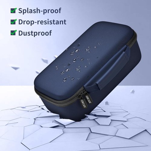 GWCASE Travel Steamer Case - Fits DRFLASH & Nesugar Models Up to 10.25"x5"x4" - Blue, Accessory Pocket