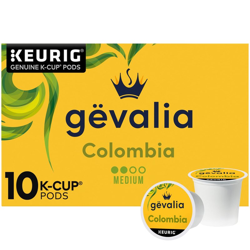 Gevalia Colombia Medium Roast K-Cup Coffee Pods, 10 ct Box