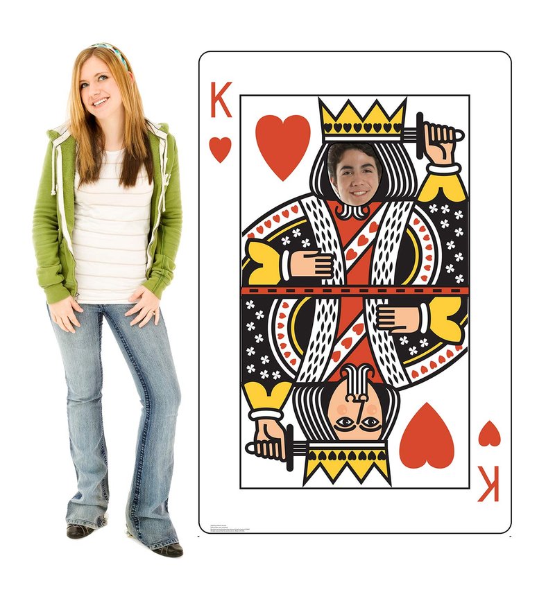 Cardboard People King of Hearts Card Stand-in Life Size Cardboard Cutout Standup