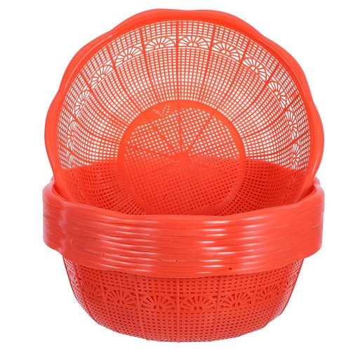 MAGICLULU Rice Wash Basin 9-Inch Plastic Colander for Kitchen Food Straining Rice Washing Vegetable Cleaning with Multi-Functional Sieve Design
