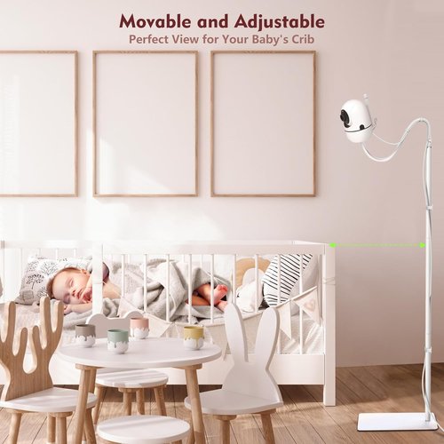 HelloBaby Baby Monitor Floor Stand - Adjustable Height 37.4-69 Inches | Universal Camera Mount for Nursery Safety