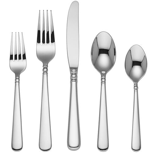 Lenox Pearl Platinum Stainless-Steel 5-Piece Place Setting, Service for 1 -