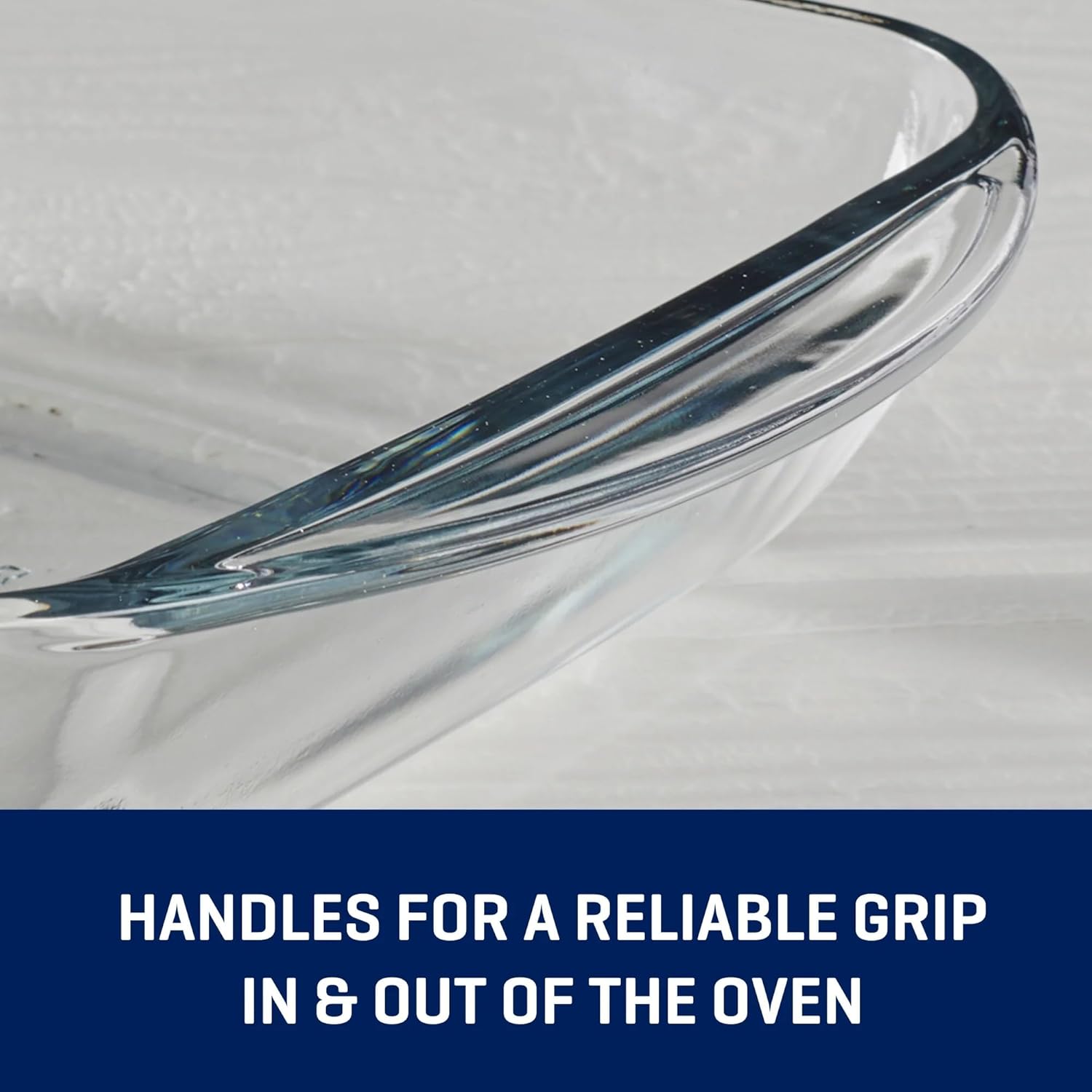 Skiennix 8" x 8" Glass Cake Pan - Durable, Non-Stick Design for Perfect Baking Every Time