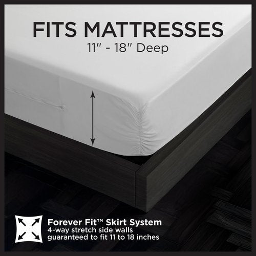 Protect-A-Bed AllerZip Zippered Mattress Encasement Queen, Bed Bug Proof and Dust Mite Proof Six-Sided Mattress Protector, 100% Waterproof Washable Cover, Fits 11"-18" Mattresses