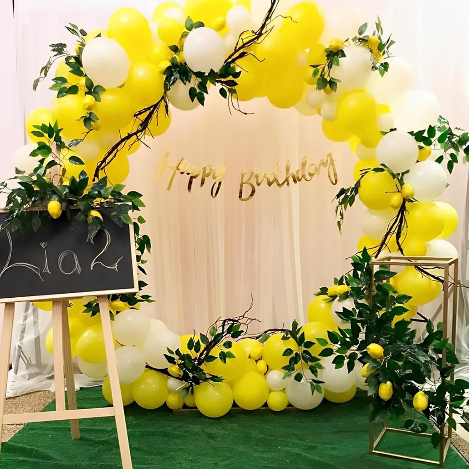 Voircoloria 12-Inch Yellow Latex Balloons - 110pcs for Graduation, Weddings, Birthdays & More