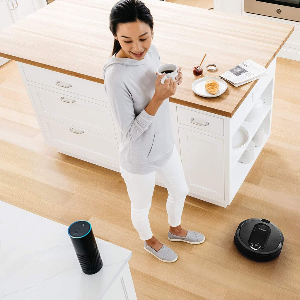 Shark RV1001AE Robot Vacuum - Self-Empty XL with IQ Navigation & Home Mapping | Wi-Fi & Alexa Compatible, Black
