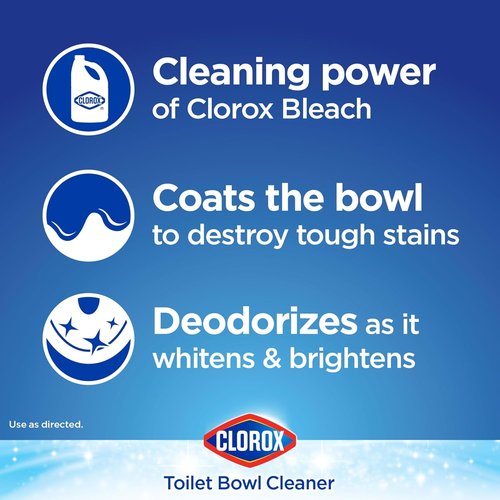 Clorox Toilet Bowl Cleaner with Bleach - Powerful Cleaning Variety Pack | 24 Ounces, Set of 4