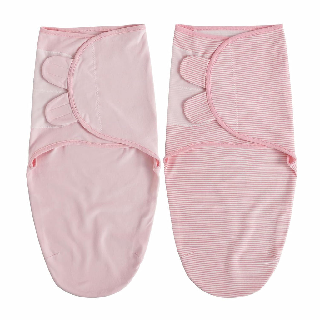 Skiennix Organic Baby Swaddle Sleep Sacks - 100% Cotton, Soft & Snug 2-Pack for Newborns 0-3 Months