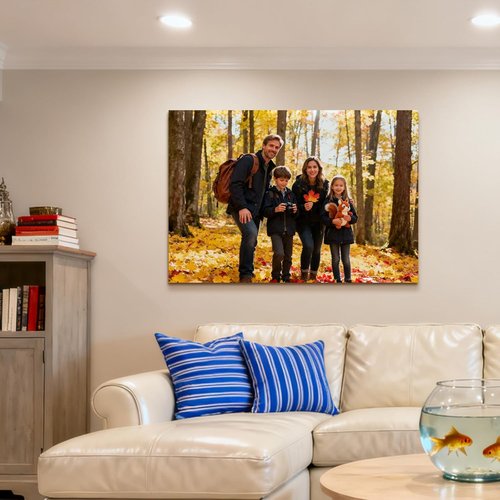 **High-End Custom Canvas Prints by [Brand Name] - Solid Wood Frame, Ready to Hang | Perfect Gift for Weddings, Home, Pets, Travel Photos (11"L x 14"W)**