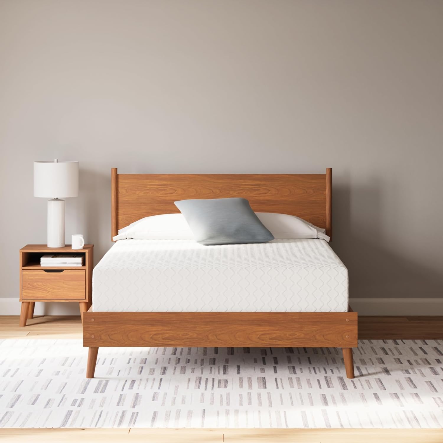 Signature Design by Ashley Twin Mattress - 12" Chime Memory Foam for Pressure Relief | Fiberglass Free
