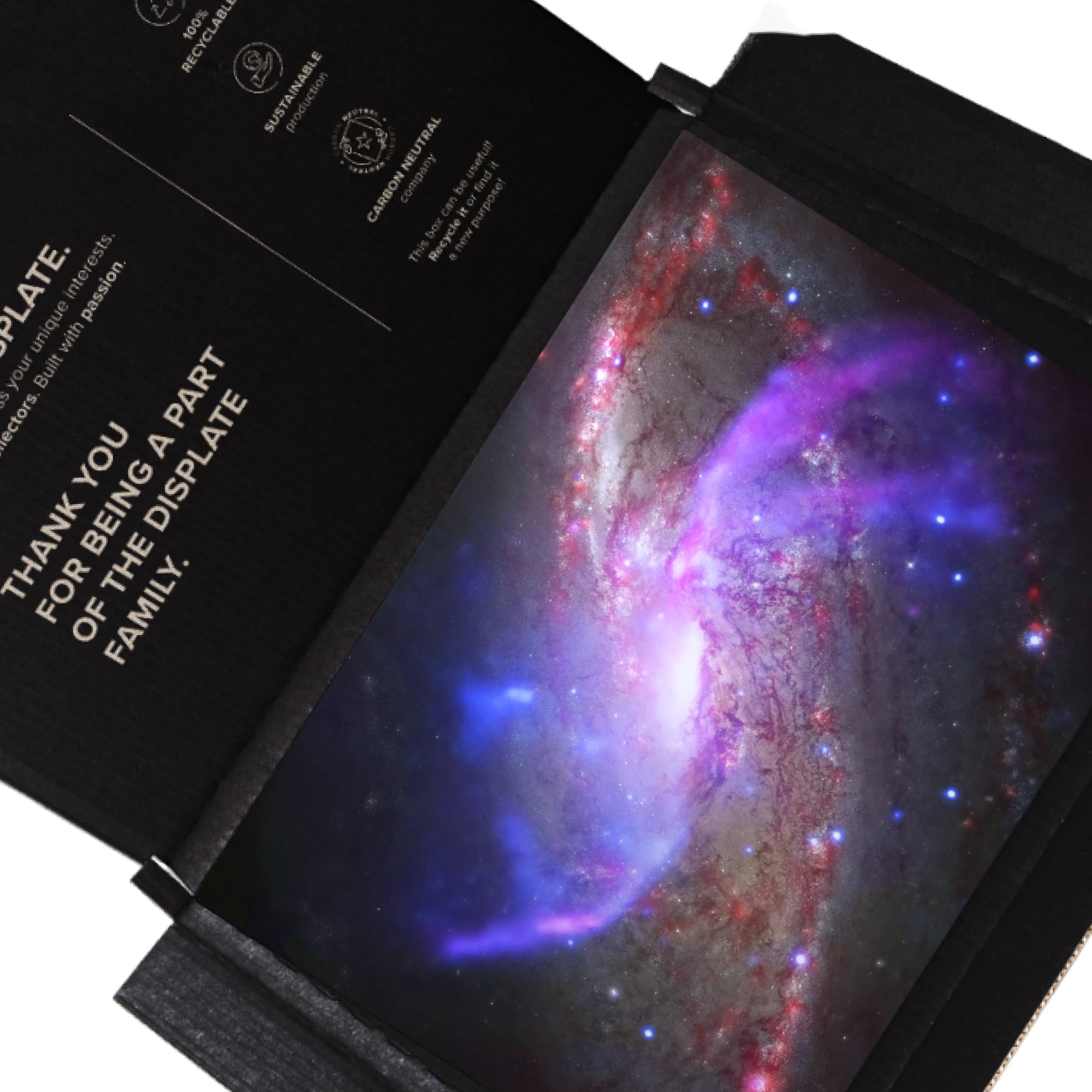 Displate – Metal Poster - NASA - Cosmic Space - NGC 4258 galaxy - Size M - 17.7x12.6 inch (32x45cm)