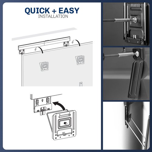 VIVO Universal Micro-Gap Flat TV Wall Mount for 43 to 90 inch Screens, Ultra Slim Profile, Mount-TVMG1