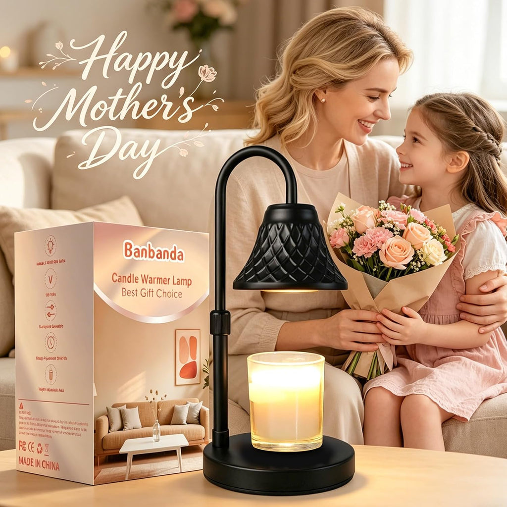Skiennix Adjustable Candle Warmer Lamp - Timer Feature for Scented Wax | Perfect Home Decor Gift for Women