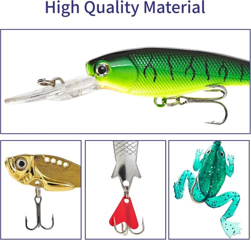 Christmas Fishing Advent Calendar 2025 - 24-Day Countdown with Fishing Lures for Men & Teens