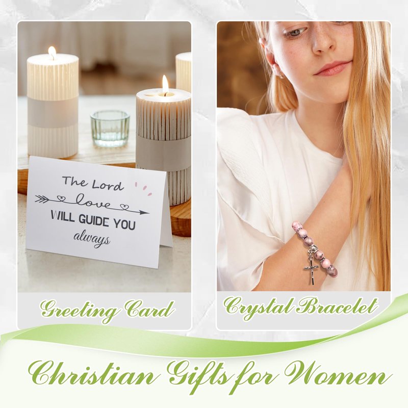 Religious Gifts - 6pcs Inspirational Christian Gifts for Women with Bible Verse Jar, Christian Gifts for Women Faith Based Catholic Christmas for Mom Sisters (Religious Gifts)