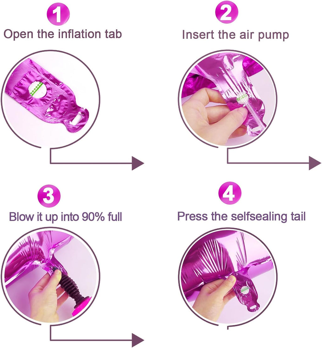Rosy Purple Number 8 Balloon - 40 Inch Birthday Decorations for Girls | Perfect for 8th Birthday Parties
