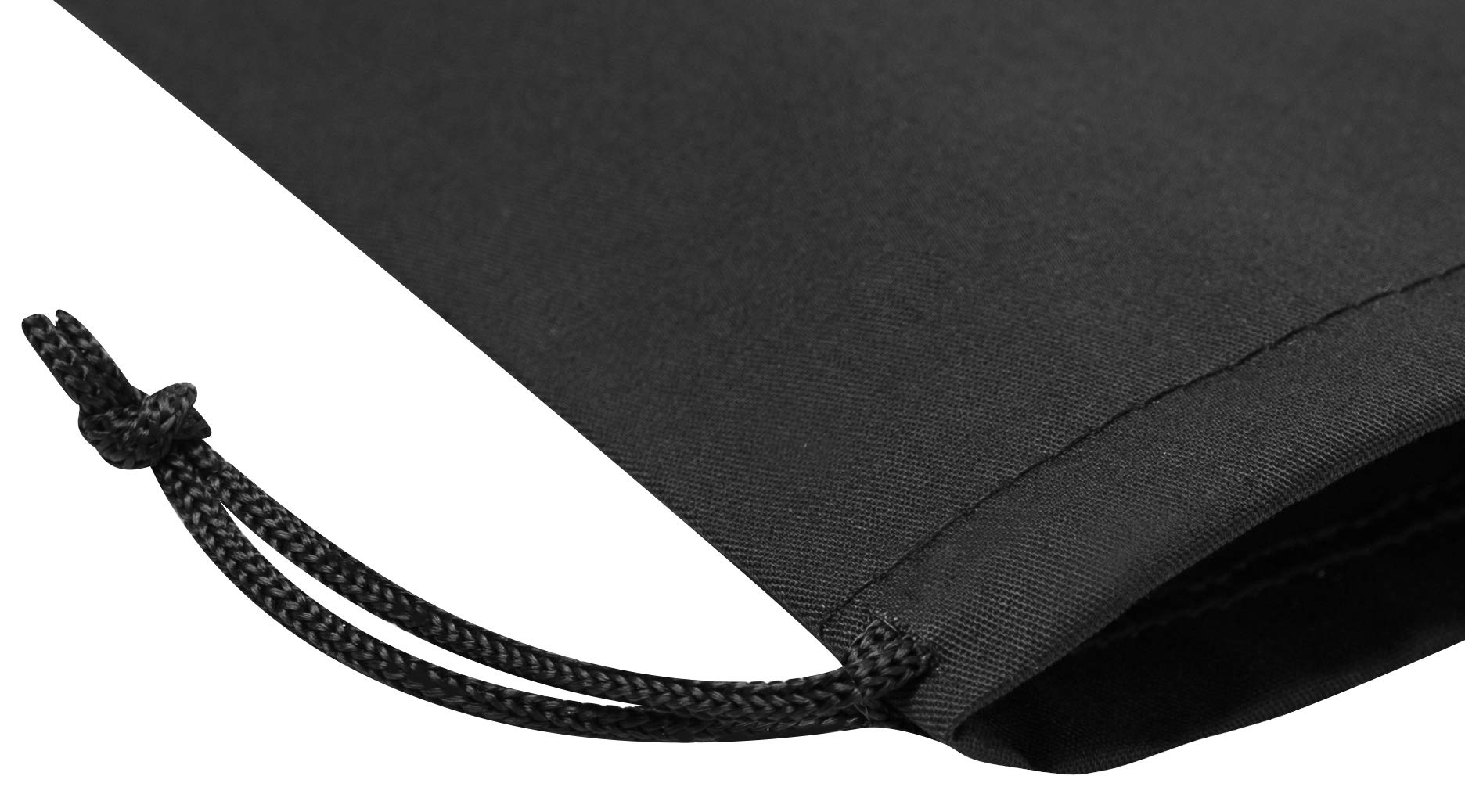 DR Black Cotton Drawstring Bags with Double String, Small Cinch Bag for Pantry Gifts Kitchen Wardrobe (6 x 8 inch - 12 pack)