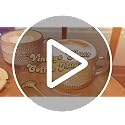 JVJRFQ Amber Vintage Glass Coffee Mugs Set of 2 with Bamboo Lids & Spoons, 14 Oz Breakfast Cups for Coffee & Yogurt