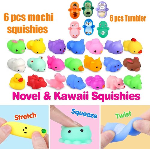 Mctuoba 128 Pcs Fidget Toys Set - Perfect Party Favors & Classroom Prizes for Kids Ages 4-8
