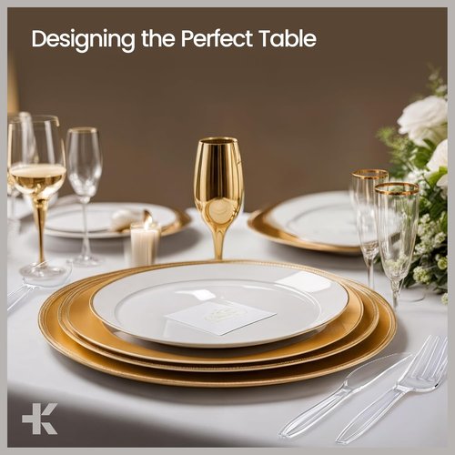 Bakken Disposable Cutlery Set - 180 Heavy-Duty Plastic Utensils | BPA-Free, Heat-Resistant, Clear