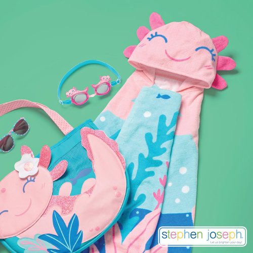 Stephen Joseph, Kids Hooded Bath Beach Towel, Girls and Boys Towel, Swim Pool Cover Up Super Absorbent Cute Characters, Dino Pirate