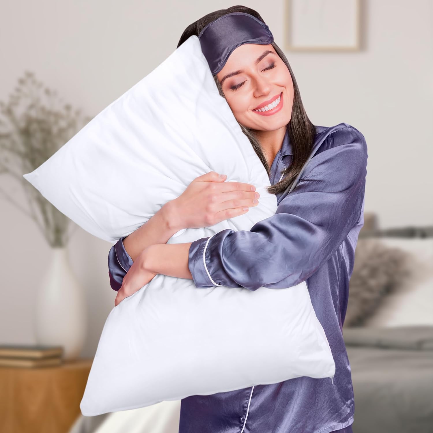 Utopia Bedding Waterproof Pillow Protectors - King Size Zippered Encasement (Set of 4) | Bed Bug & Dust Mite Proof, White