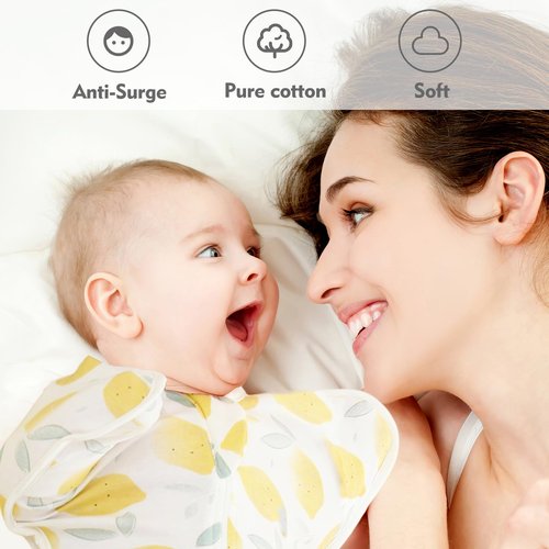 ANYEDDE Baby Swaddle Sleep Sacks 0-3 Months - Transitional Swaddles Bag with Arms Up Design, Newborn Sleep Sack, Nursery Swaddling Blankets, Infants, Breathable Soft(Small)