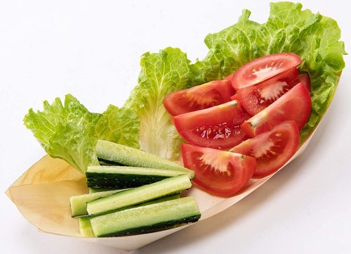 Sanxian Disposable Wood Boat Plates/Dishes (100, 5''Long x 2.4''Widex0.5''High)