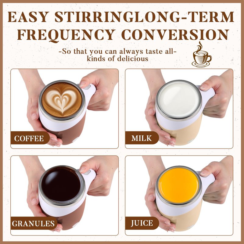Patelai 5 Pcs Nurse Gifts Self Stirring Coffee Mug Bulk Nurse Week Appreciation Mixing Cup 13.5oz Automatic Rechargeable Travel Tumblers for Employee Teacher Mom Gift (Morandi Color)