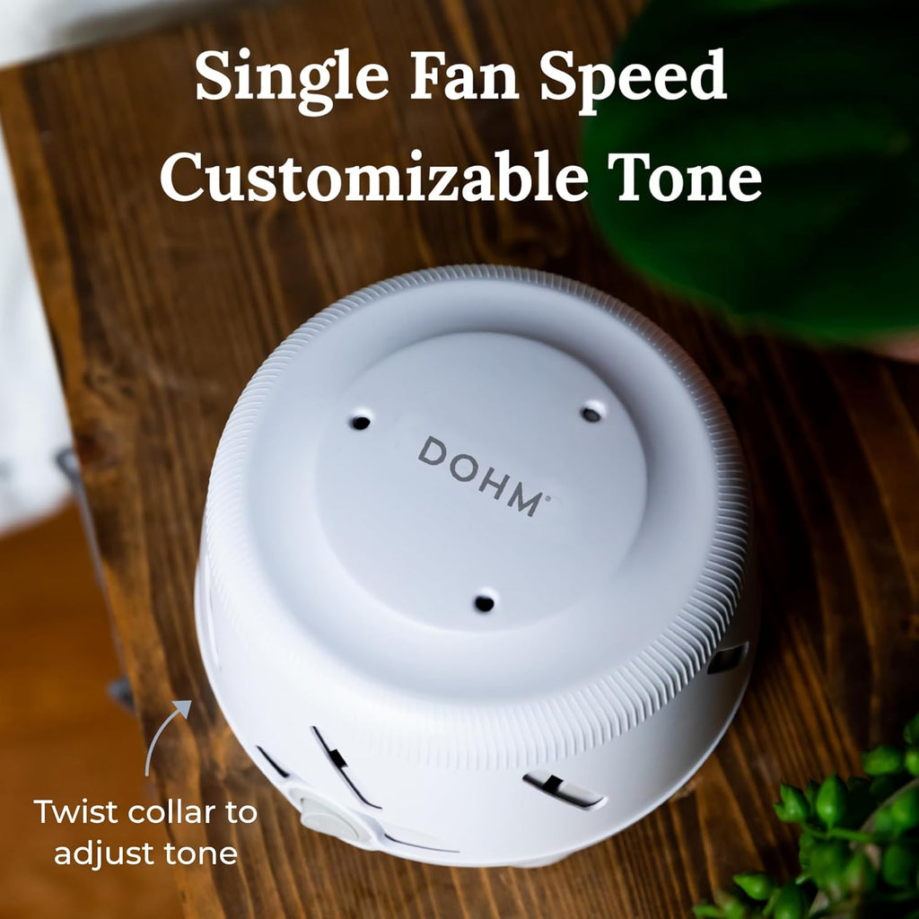 Yogasleep Dohm UNO White Noise Sound Machine - Real Fan Technology for Non-Looping Sleep Aid | White