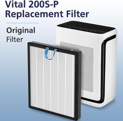 LEVOIT Vital 200S-P Replacement Filter - High-Performance Air Purifier Filter for Large Rooms | 2 Pack, White